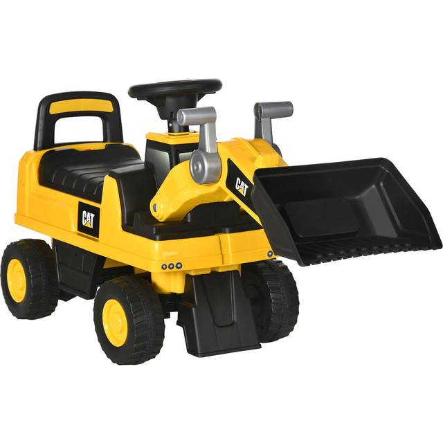 HOMCOM CAT Licensed Kids Construction Ride-On - for Ages 1-3 Years | TJ Hughes