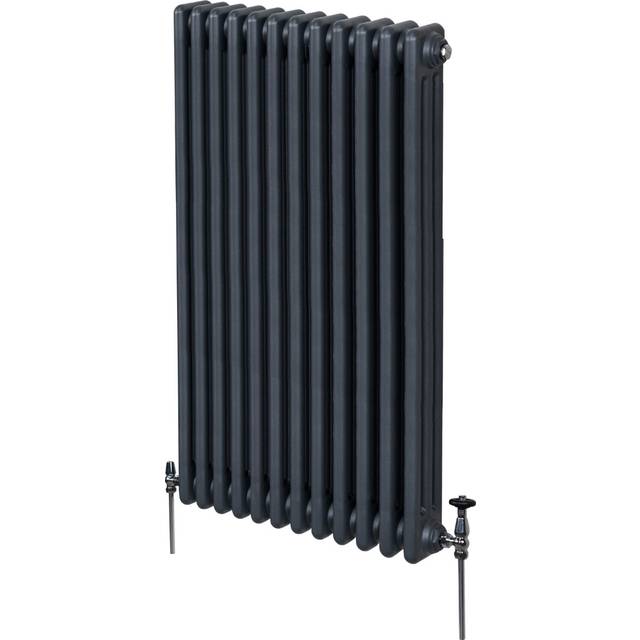 Monster Shop Traditional 3 Column Radiator - 1500 X 562Mm - Anthracite Grey, Grey