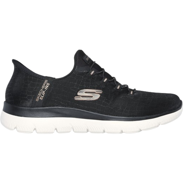 Skechers Women's Hands Free Slip-ins Summits Classy Night Sneaker  Bla