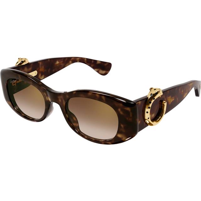 Acetate Panthère de Cartier CT0472S Sunglasses - Brown - One size