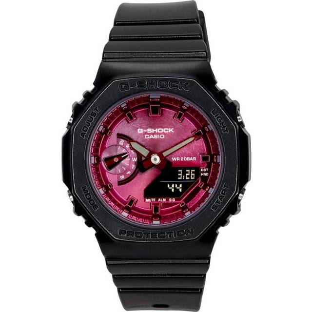 Casio G-Shock Analog Digital Resin Strap Burgundy Dial Quartz GMA-S2100RB-1A 200M Women&#39;s Watch
