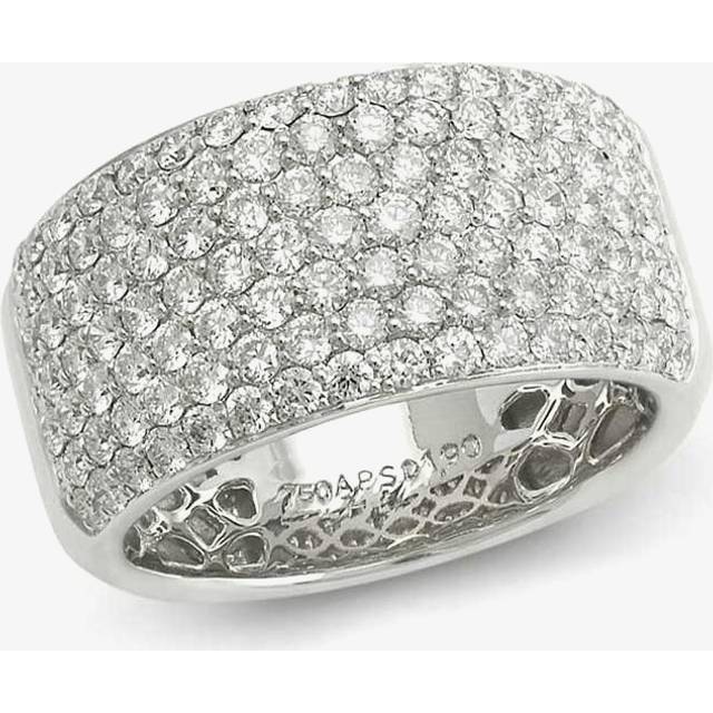 18ct White Gold Wide Pave Diamond Ring 15.01726.002 - Silver