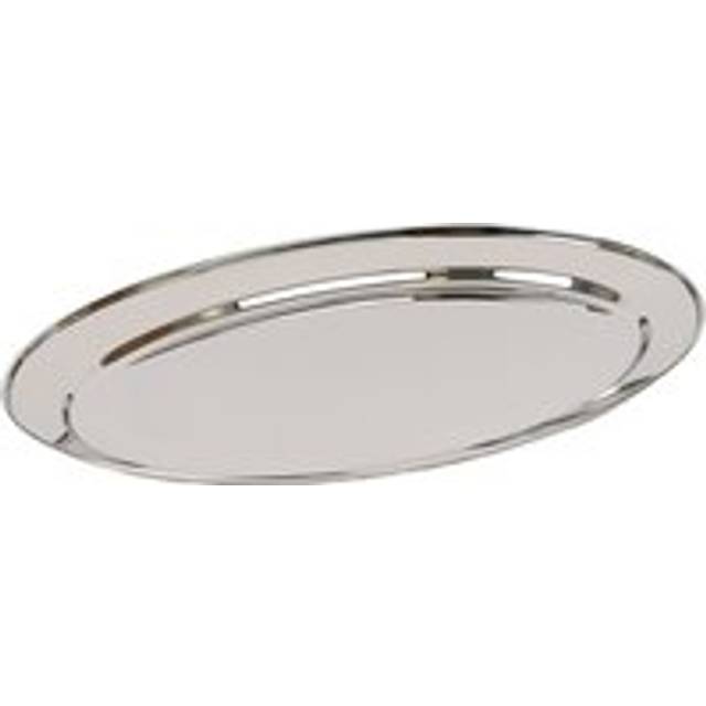 50cm x 35cm Oval Stainless Steel Serving Platter