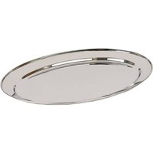 40cm x 27cm Oval Stainless Steel Serving Platter