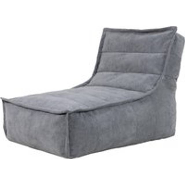 Dolce Natural Corduroy Lounger Bean Bag Chair - Charcoal - One Size
