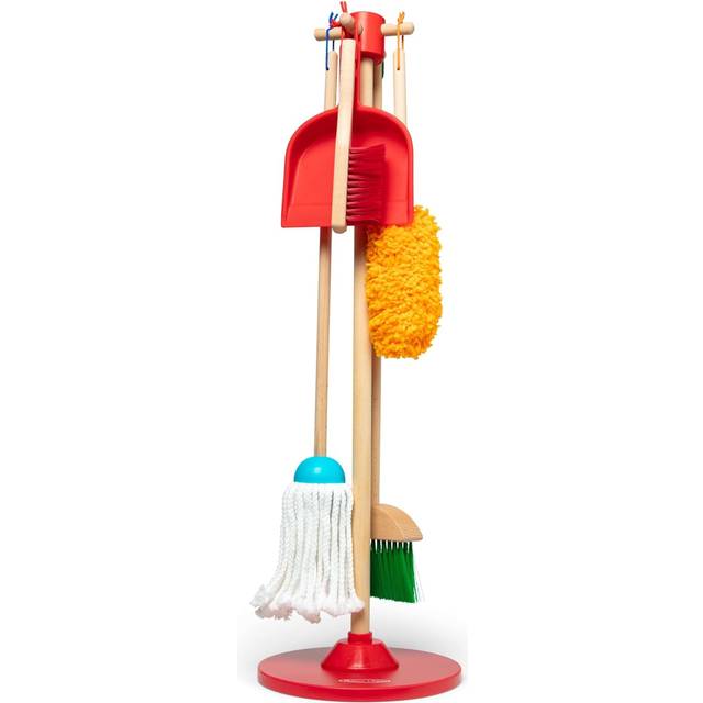 Melissa & Doug, Let’s Play House! Dust! Sweep! Mop! Pretend Play Toy Set for Kids, Cleaning Wooden Toys for Children, 3+, Gift for Boy or Girl