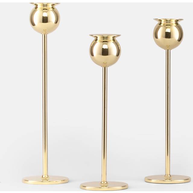Skultuna The Tulip Candlestick Brass Set of Three