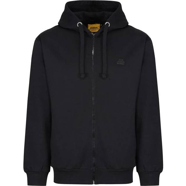 (Black, Small) Iron Mountain Workwear Mens Work Hooded Sweater Casual Hoody Zip Through Hoodie