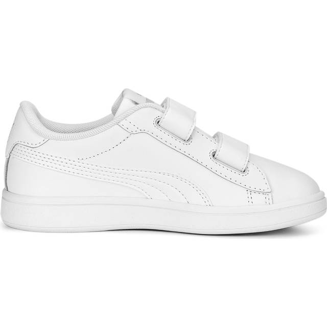 PUMA Unisex barn Smash 3.0 L V Ps sneakers, Puma White Cool Light Grå, 35 EU