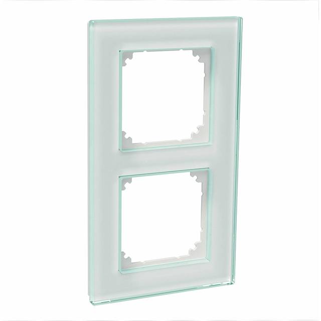 Schneider Electric Exxact Solid Ram glas, vit 2 fack