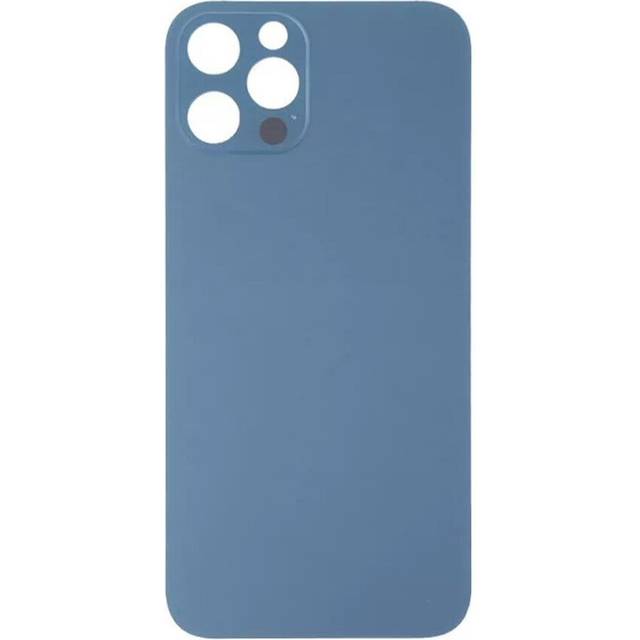 Compatible With iPhone 13 Pro Plain Glass Back in Blue