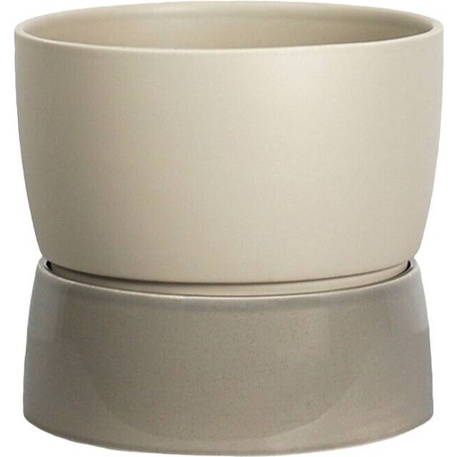 Ro Collection Two Tone Planter Pot Large Dune Grey