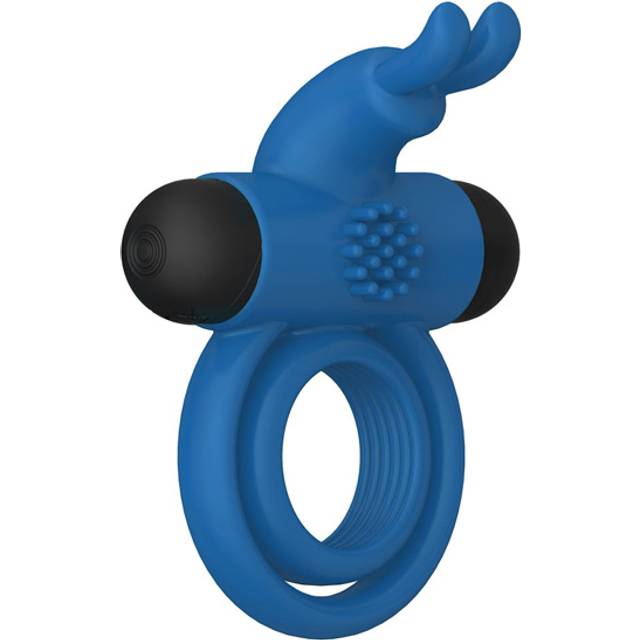 Sustainable Pleasure Double Rings Rabbit Clit Rechargeable Cock Ring