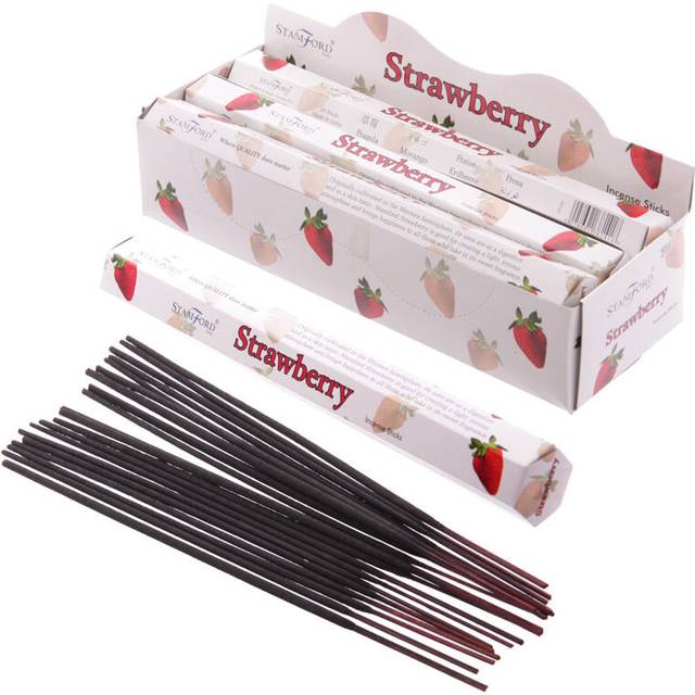 Stamford Hex Incense Sticks - Strawberry - Set of 6