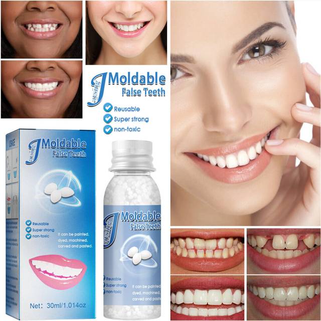 Temporary Tooth Repair Kit Resin Fix Broken False Teeth Fill Gaps Dental Denture