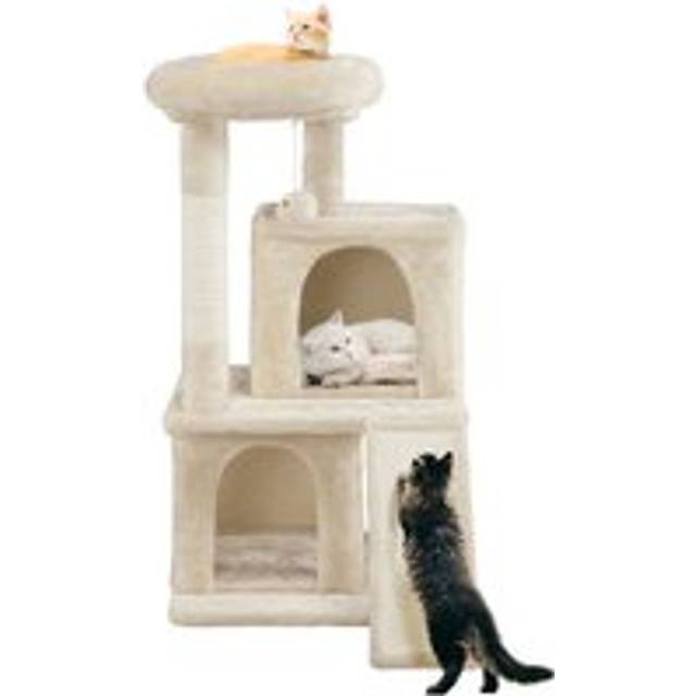 Yaheetech - 36' Cat Tree Multilevel Cat Tower with Double Condos, Beige
