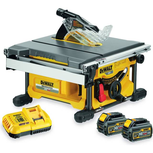 Dewalt DCS7485T2 XR FlexVolt Bordcirkelsåg med batterier och laddare