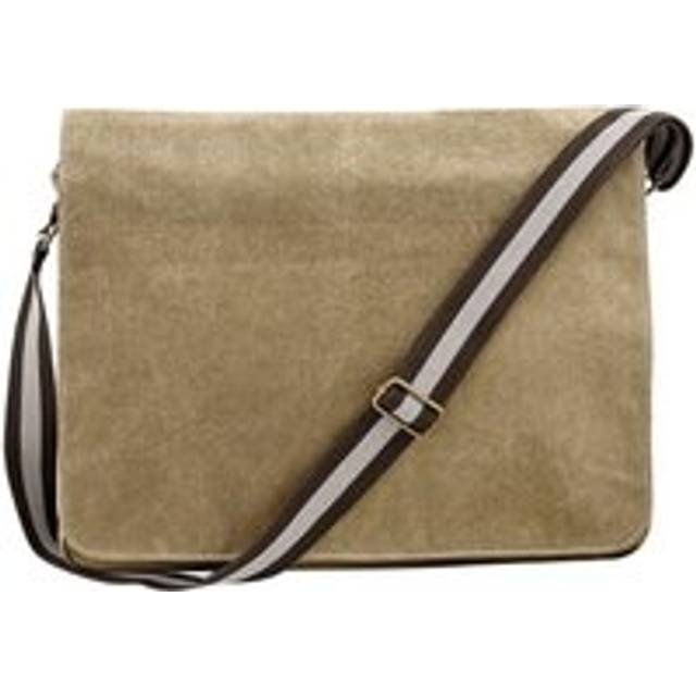 (One Size, Sahara) Quadra Vintage Canvas Messenger Bag
