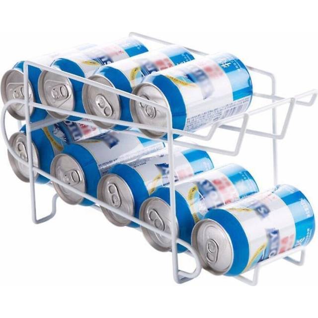 Kitchen Refrigerator Fresh Drink Beer Cola Cans Storage Rack Solid Holders Racks