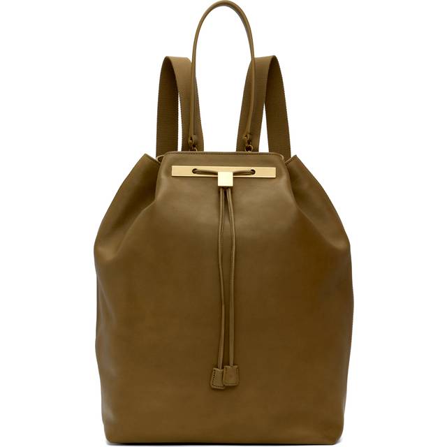 The Row Womens Muschio Ang Engraved-branding-plaque Leather Backpack