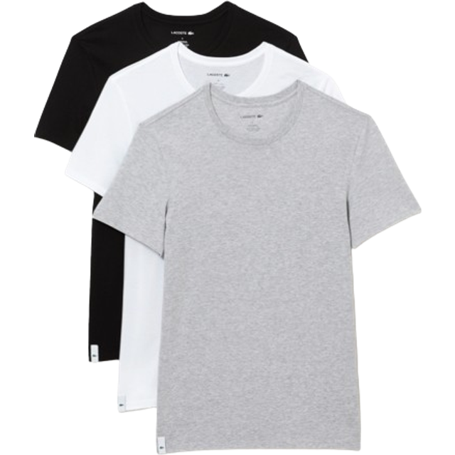 Lacoste Three-Pack Crewneck Cotton-Jersey T-Shirts - M - Multi