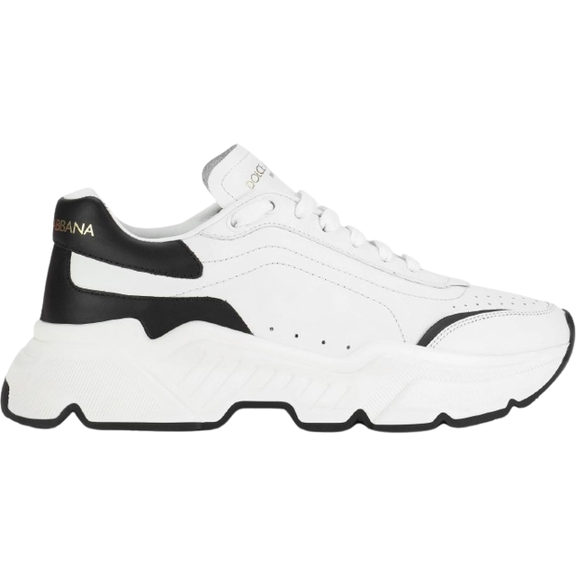 Dolce & Gabbana White Black Low Top Daymaster Sneakers Shoes - EU40/US9.5