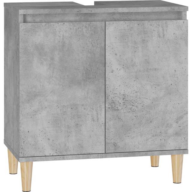 Vidaxl - Sink Cabinet Concrete Grey 58x33x60 cm Engineered Wood