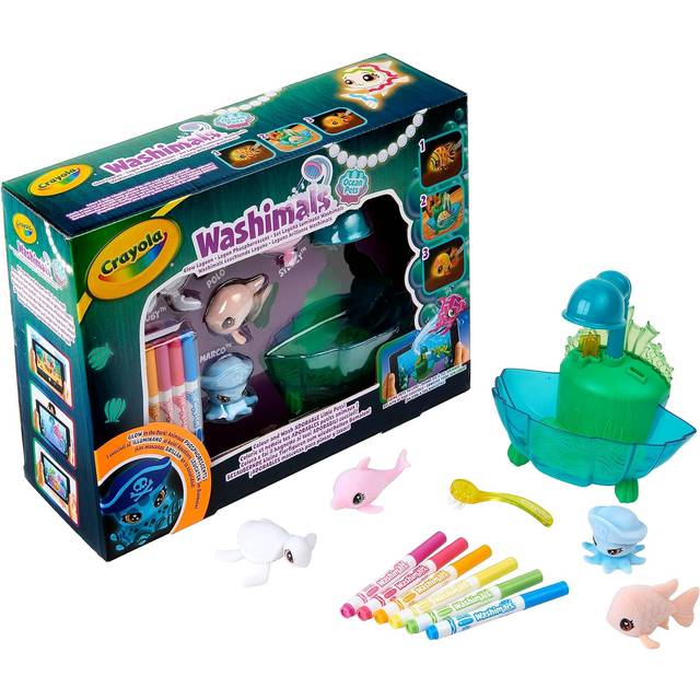 Crayola Washimals Ocean Glow Lagoon Tub Playset