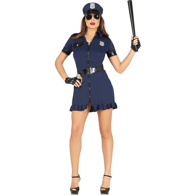 Polizistin Kostüm schwarz-blau L 42/44