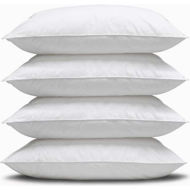 (Medium Pillow, 4 Pack) Snuggledown Scandi Duck Feather & Down Pillow UK Made
