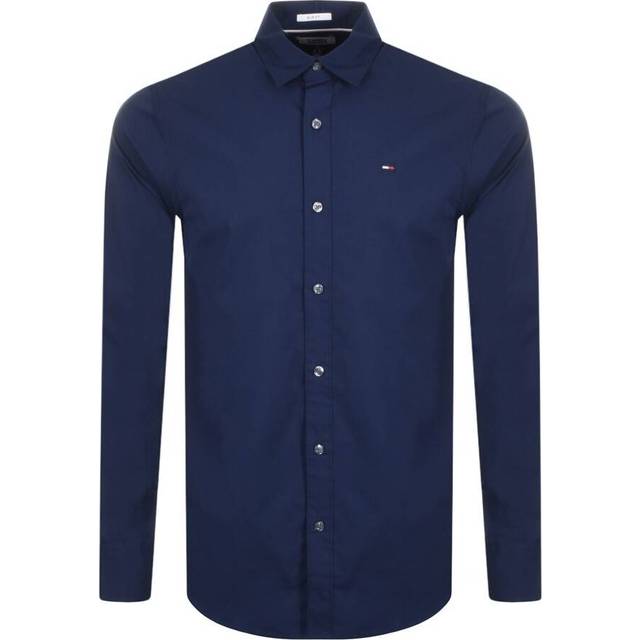 Tommy Jeans Original Stretch Fritidsskjorta, Svart, XXL