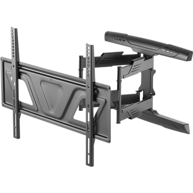 DELTACO Office, slim full-motion 3-way wall, 37"-80", 45kg, 200x200-60