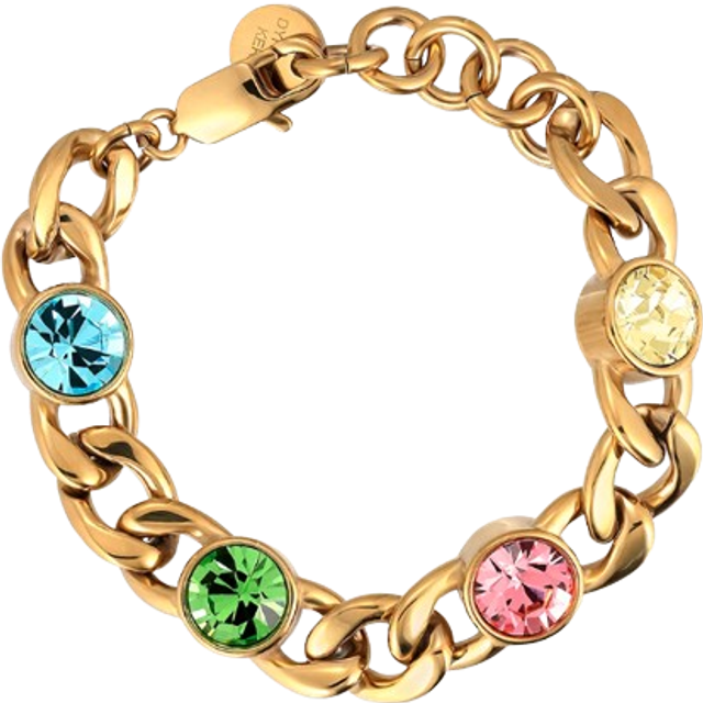 Dyrberg/Kern Ariane Sg Pastel Multi Armband | Guld