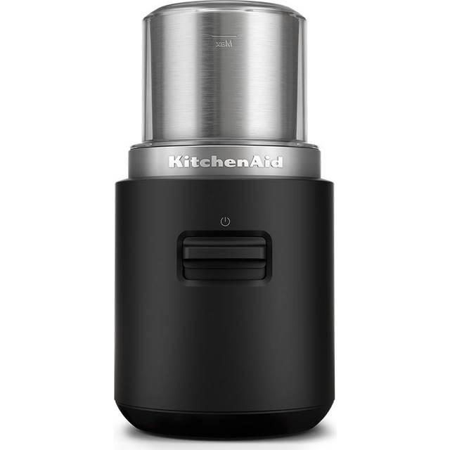 KITCHENAID 5KBGR100BM Cordless Coffee Grinder - Black, Silver/Grey,Black