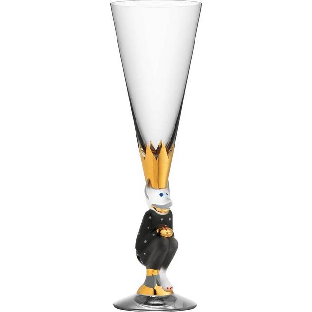 Orrefors The Sparkling Devil champagne glass 19 cl Dark grey