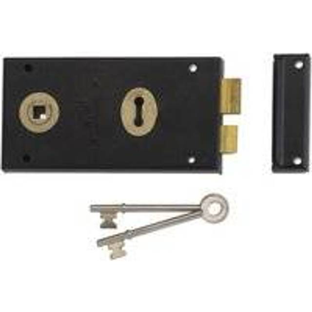 Union 1448 rim lock 140mm blk (j1448-bj)