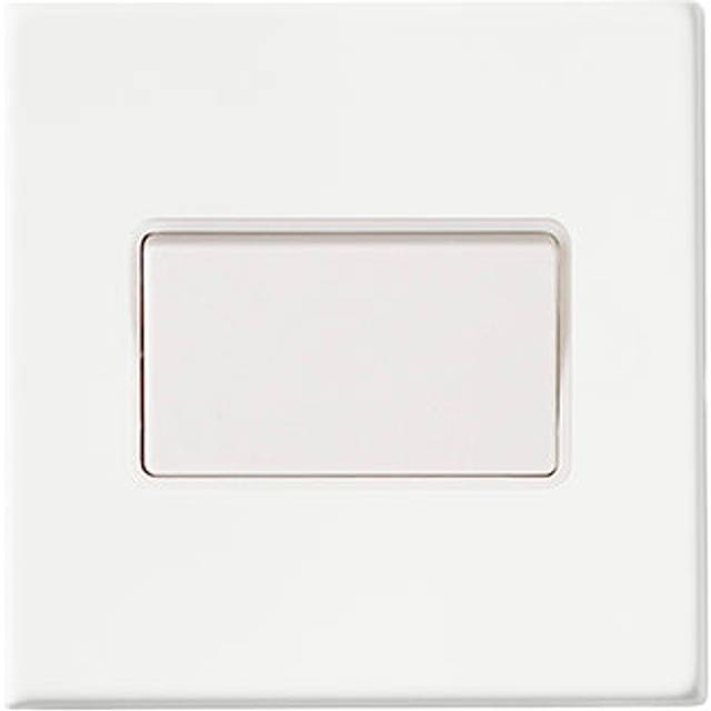 Hamilton Hartland G2 10A 1 Gang Screwless Triple Pole Fan Isolator Switch - Matt White/White Insert  - 7G2MWTPWH-W