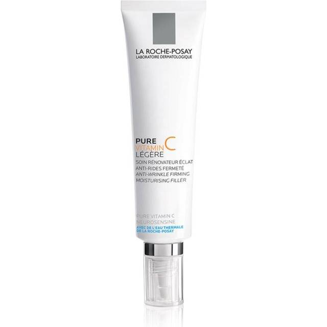 La Roche Posay Tratamiento Anti-arrugas Ligero, Reafirmante e Iluminador, Cuidado Dermatológico Antioxidante, Apto para Piel Normal a Mixta, Fórmula con Vitamina C Pura, Redermic C, 40 ml