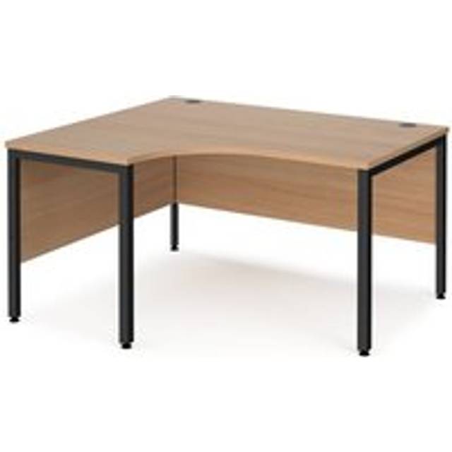 Dams International Left Hand Ergonomic Desk MB14ELKB 1,400 x 1,200 x 725 mm