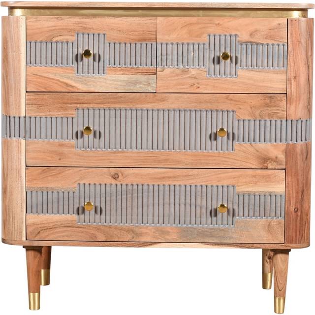 Wilton Acacia Wood 4 Drawers Chest