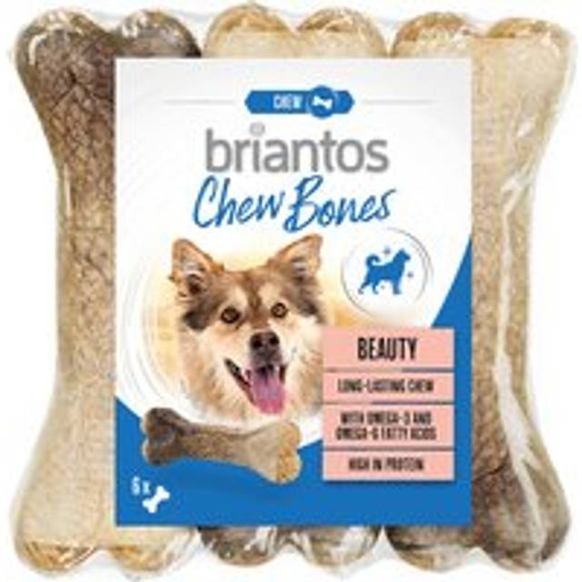 Briantos Chew Bone Beauty (med lax och linfrö) - 6 x 12 cm (330 g)