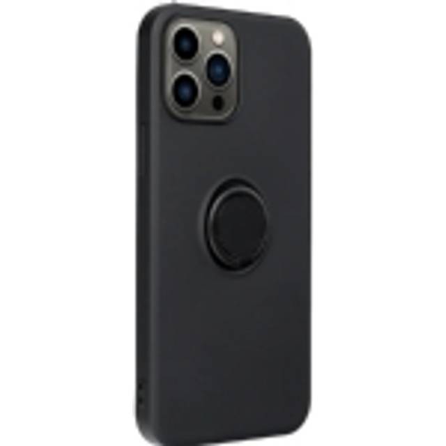 Forcell iPhone 14 Pro Max Skal Silikon Ring Svart