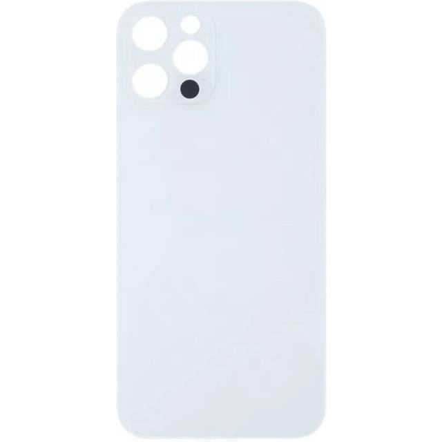 Compatible With iPhone 13 Pro Plain Glass Back in Silver