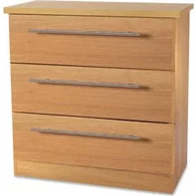 Welcome Sherwood 3 Drawer Low Chest of Drawers Assembled