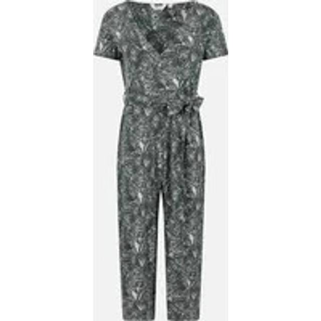 (10 UK, Khaki Green) Mountain Warehouse Womens/Ladies Santorini Floral Wrap Jumpsuit