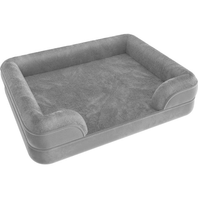 Dog Bed Kimba - orthopaedic, thick padding, raised edge, washable cover - L (94 x 72 x 18 cm)
