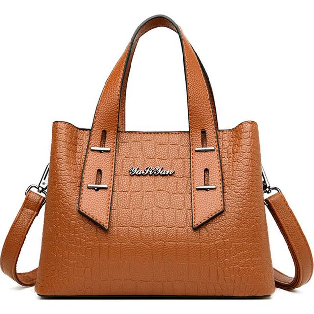 Handbags High Quality Fashion Pu Leather Hand Bag Luxury Brand Handbags Crocodile Pattern Shoulder Bags