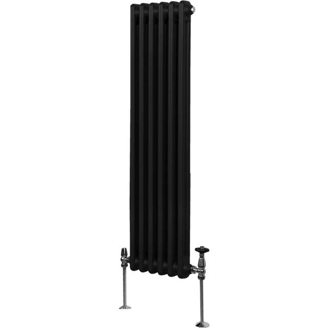 Monster Shop 2791 BTU Black Traditional 2 Column Radiator 1500 x 292mm - MonsterShop - 150 x 29 x 7cm