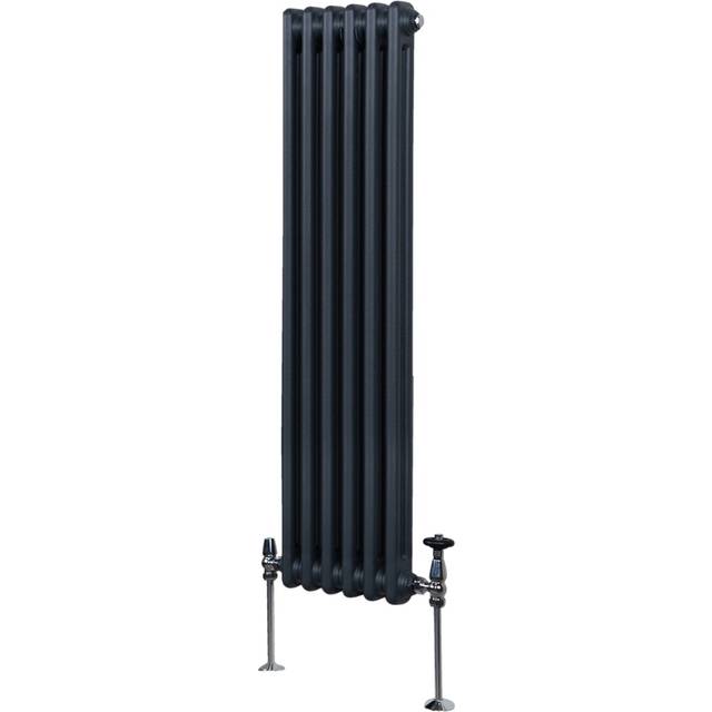 Monster Shop 2791 BTU Anthracite Grey Traditional 2 Column Radiator 1500 x 292mm - MonsterShop - 150 x 29 x 7cm