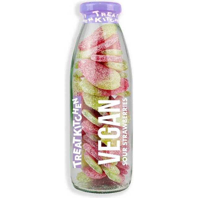 Sour Giant Strawberries Vegan Bottle 350g